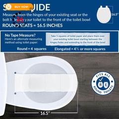 Bemis 400TTA Economy Durable Wood Toilet Seat, Made in USA, ROUND, White