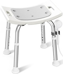 Shower Chair Inside Shower 400 lbs Adjustable Shower Stool W/ Suction Feet