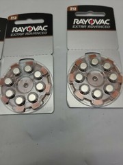 4 packs of 8 Size 312 Rayovac Extra Advanced Hearing Aid Batteries