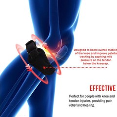 Knee Pain Relief & Patella Stabilizer Knee Strap Brace Support Running Arthritis