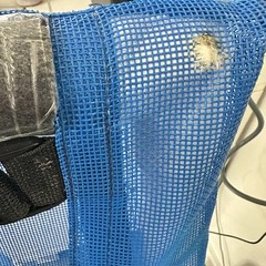 MJM Reclining Multi-Position Shower Bath Chair PVC Mesh 100lb Capacity Blue