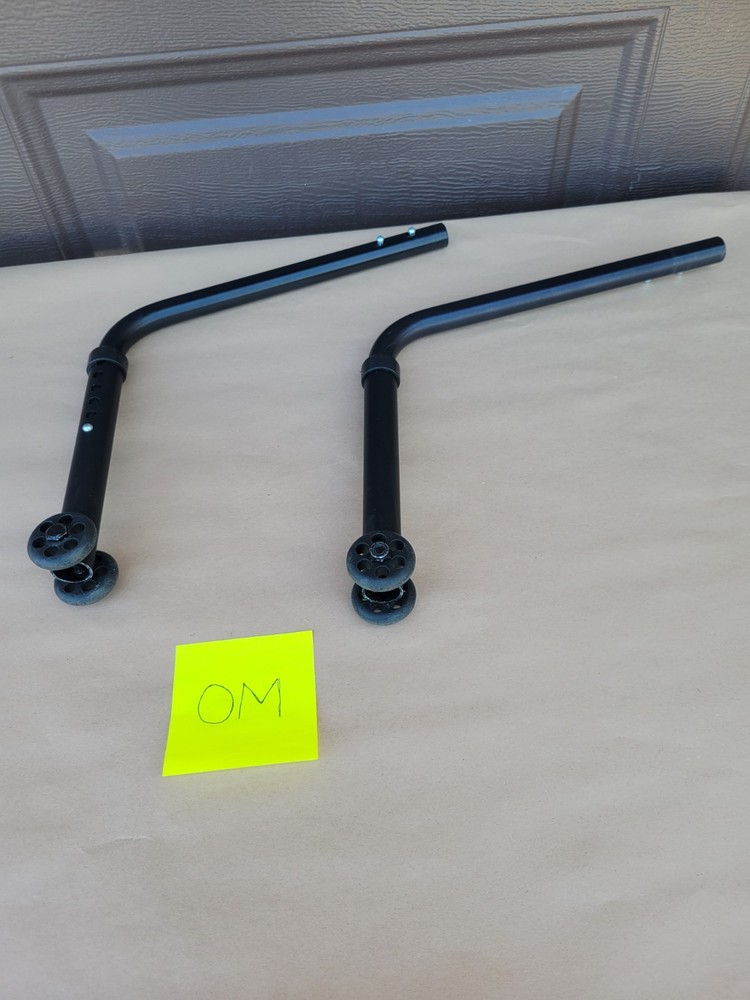 Quickie Wheelchair ANTI TIP TIPPERS WHEELS Wheelie Bars Parts Used Nitrum Qx 2