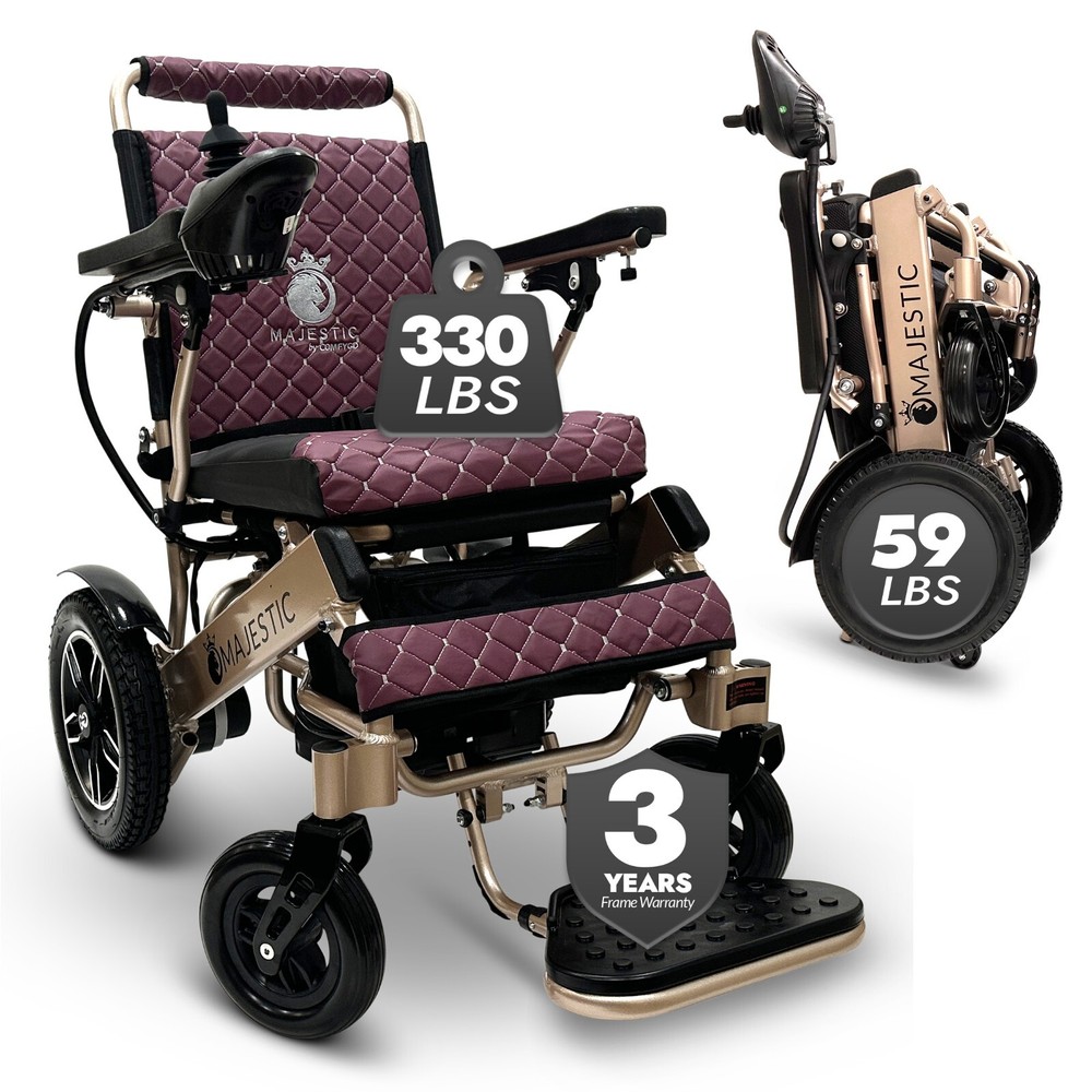2025 Electric Wheelchair Lightweight All Terrain Fold and Travel