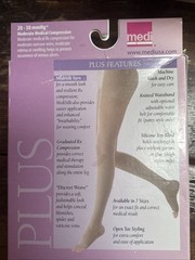 Mediven Plus for Men & Women, 20-30 mmHg, Calf High w/Silicone Topband IV Beige