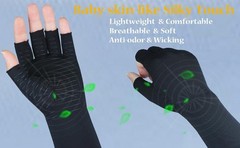 1pair Long Arthritis Compression Glove for Women Men,copper Gloves for Joint Pai