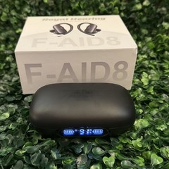Royal Hearing F-aid 8 Bluetooth Hearing Aid With Charging Case – Black