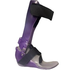 AFO Orthosis Cusom Purple- Kids- Hard Plastic – Foot Ankle Brace- Right Foot