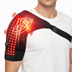 Cordless Shoulder Massager Pain Relief with 3 Vibration Modes & 3 Heating Levels