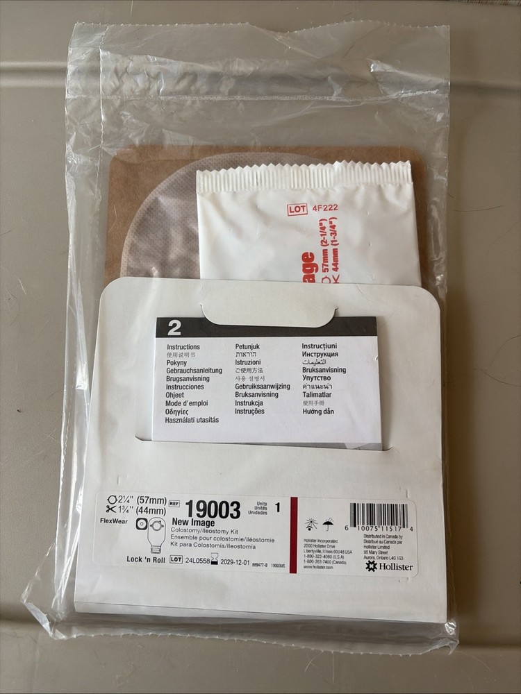 Image Two-piece Drainable Colostomy/Ileostomy Kit 2 1/4(57mm) 1 3/4 (44mm)