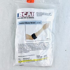 RCAI Tennis Elbow Brace 640-TEB, Medium 10″-12″ Black