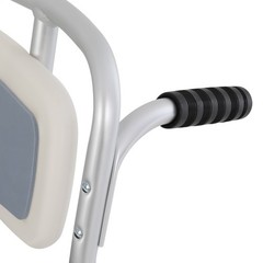 Bedside Commode Chair, Rolling Shower Wheelchair, Foldable Height Adjustable