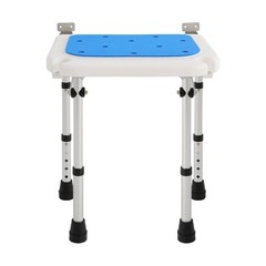 Shower Folding Seat Wall Mount Height-Adjustable Shower Foldable Shower Seat