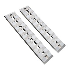 2 Pack Rectangular Trailer Ramp Aluminum Truck Car Trailer Ramp 6000 lbs