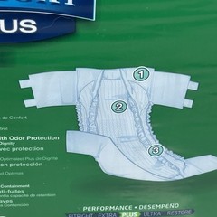 Fit Right Plus Briefs Size Medium Quantity 20 Anti-Leak Guard Sealed