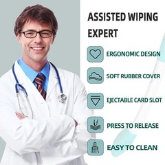 Toilet Aids for Wiping Bottom – 15.7″ Long Comfort Butt Wiper Tools – Bottom…