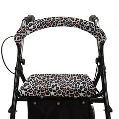 SPRING SEAON Rollator Walker Seat and Backrest Covers Set – Medium, Leopard