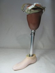 PROSTHETIC LEG LEFT BELOW-KNEE OTTO BOCK TITAN 4R52 HARDWARE KINGSLEY FLATTIE FO