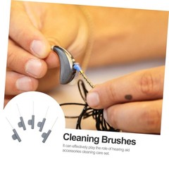 5pcs Convenient Hearing-aid Maintenance Tube Brush Cleaners for Hearing-aid S…