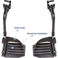 Invacare Tracer EX2 Wheelchair, 18in Seat, Full Arms & Swing-Away Footrests
