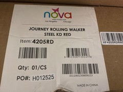 Nova Journey Rolling Walker Red 4205RD