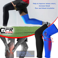 Leg Brace Thigh Knee High Compression Sleeve Socks Support Pain Relief Men Women