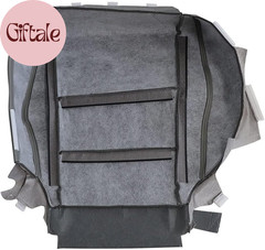 Gray #GR Driver Side Bottom Replacement Leather Seat Cover Compatible with Honda