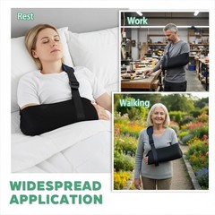 Arm Sling Shoulder Injury Breathable Immobilizer Wrist Elbow Support Bandage L