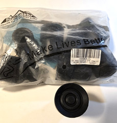 SuperGear 3/4 inch (19 mm) Cane Tip~ 8 Pack~ Black