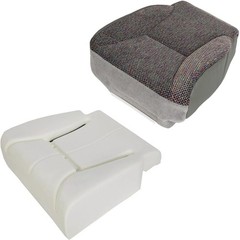Front Driver Side Bottom Cloth Seat Cover and Foam Seat Cover with Foam Cushion