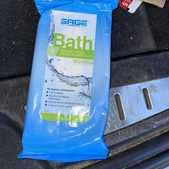 Sage Bath Bath Wipe or Washcloth 8 x 8″ 7989 1 Pack 8 Wipes