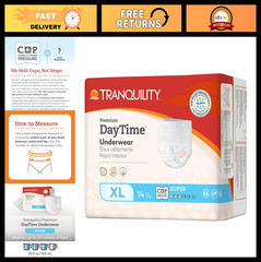Premium Disposable Absorbent Underwear – XL 48-66 in. Waist, Super Absorbency, C