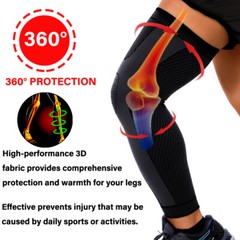 Knee Leg Brace Thigh High Compression Sleeve Socks Support Pain Relief Full Legs