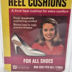 Dr Scholl’s Women’s Maximum Comfort Heel Cushions One Size/ 1 Pair USA 1990s VTG