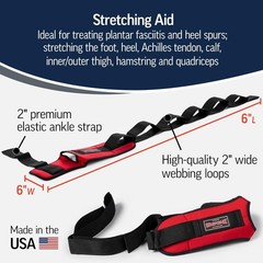 Plantar Fasciitis Stretching Strap for Feet, Hamstring and Achilles Support