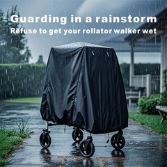 VeyoStories Rollator Walker Cover for Seniors – Dustproof & Waterproof, Black