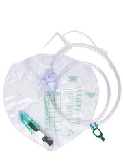 4 Ct Urinary Drainage Bag w/ Anti-Reflux Chamber Large 2000ml Capacity 154002