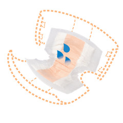 Tranquility Incontinence Liner, 21.5“ Length, Heavy Absorbency, 6 Packs of 12