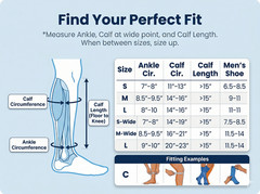 SIGVARIS Mens Microfiber Shades 183 Calf Compression Socks 15-20mmHg