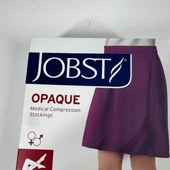 Jobst Compression Stockings Opaque Black Medium Thigh High 30-40 MmHg New