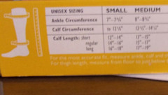 Shape To Fit 18 mmHg Knee High Open Toe Anti-Embolism Stockings, Medium, Beige