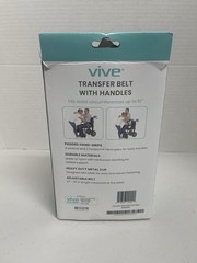 Vive Transfer Belt with Handles Medical Nursing Safety Gait Patient Assist