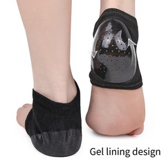 1/4 pairs female men Socks Feet Pads Heels Heel Gel Protective Shock-absorbing I
