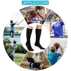 S-4XL Plus Size Compression Socks Calf Sleeve Men Women Extra Wide 20-30mmHg US