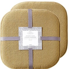 Premium Thick Cushion Nonslip Rubber Back Memory Foam Honeycomb Seat Chair Pad