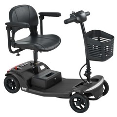 4 Wheels Foldable Mobility Scooter 20 Miles 330bs Capacity 5 MPH w/ LED Light