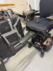 Quickie Q300M Mini Wheelchair, with Power Lift and Tilt,, 3 Mile