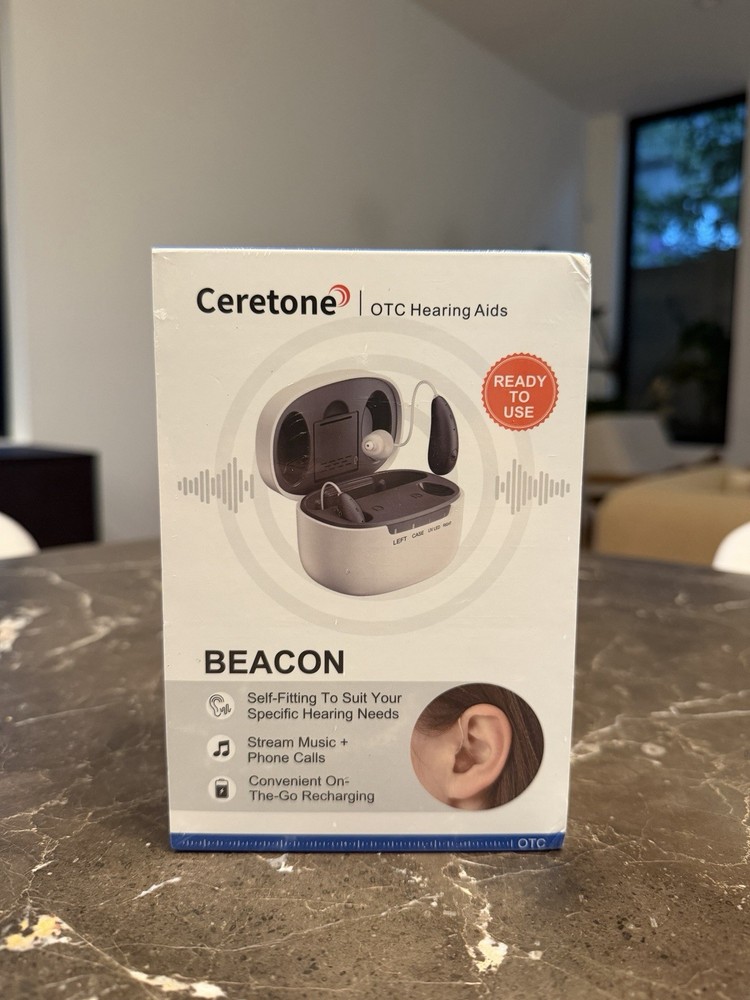 NEW Ceretone Beacon Noise Canceling Bluetooth OTC Hearing Aids