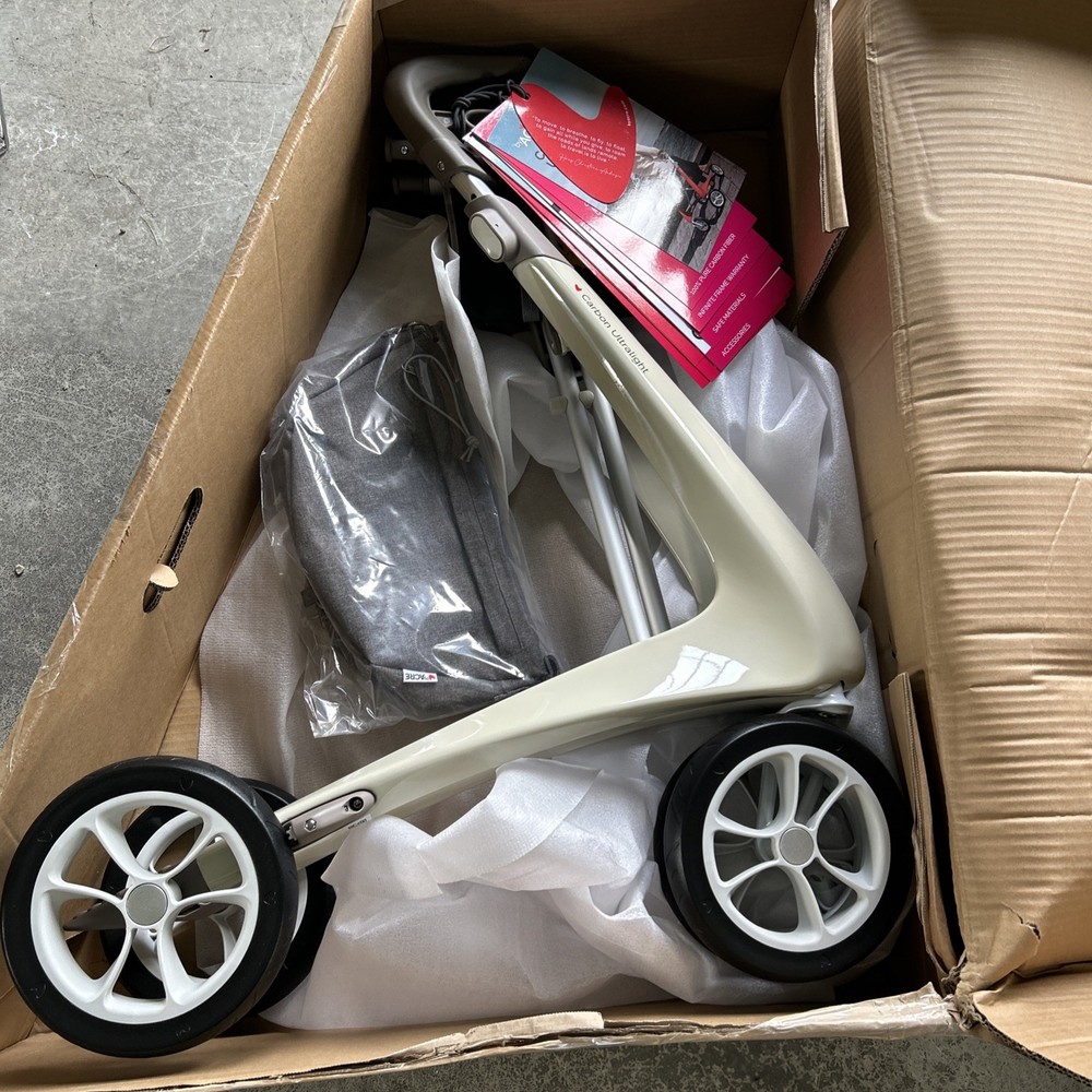 Byacre Carbon Ultralight Rollator Walker Oyster White New COMPACT Size New!