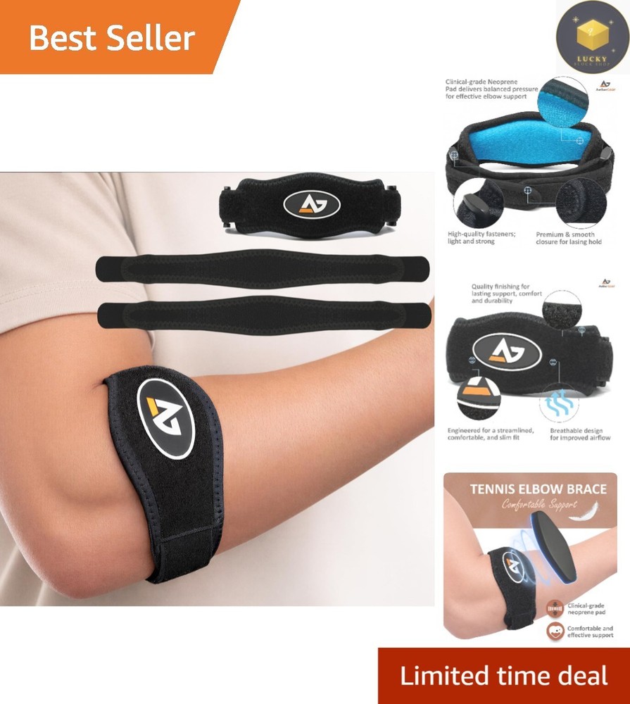 Versatile Tennis Elbow Brace for Ultimate Comfort – Adjustable One Size Fits All