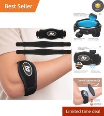 Versatile Tennis Elbow Brace for Ultimate Comfort – Adjustable One Size Fits All